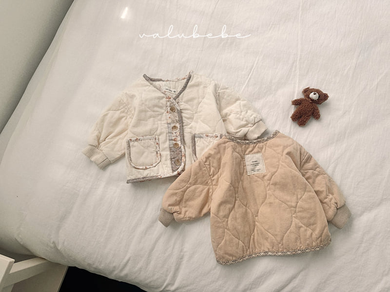 Valu Bebe - Korean Baby Fashion - #babyoutfit - Color Point Quilted Jacket (Bebe)