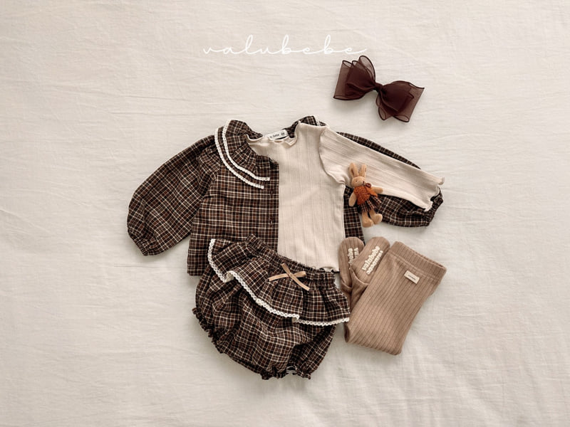 Valu Bebe - Korean Baby Fashion - #babyoutfit - Petit Check Bloomer (Bebe) - 9