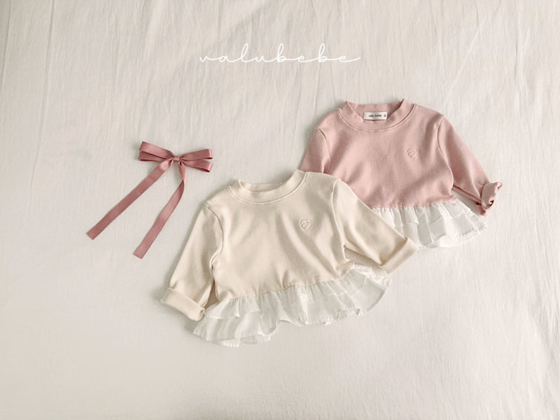 Valu Bebe - Korean Baby Fashion - #babyootd - Shirring Layered Tee (Bebe) - 4