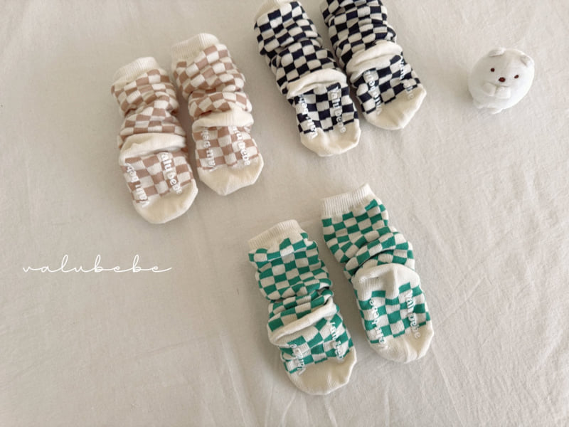 Valu Bebe - Korean Baby Fashion - #babywear - Check Board Socks (Bebe) - 9