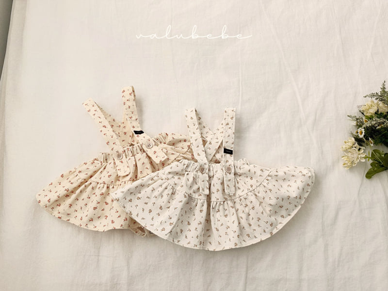 Valu Bebe - Korean Baby Fashion - #babywear - Flower Suspender Skirt Bloomer (Bebe) - 11