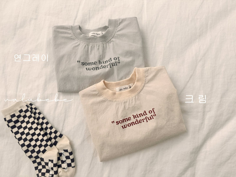 Valu Bebe - Korean Baby Fashion - #babywear - Lettering Crisp Sweatshirt (Bebe) - 5