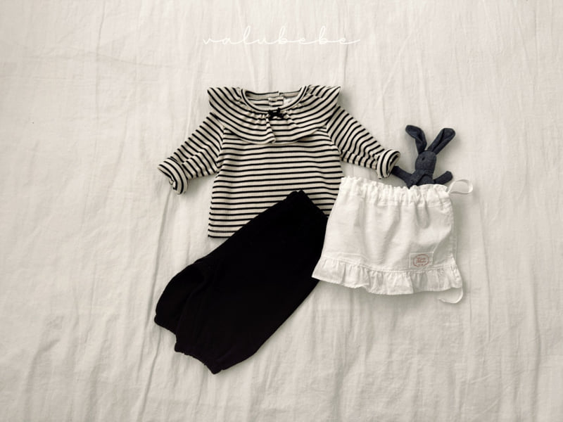 Valu Bebe - Korean Baby Fashion - #babywear - Mini Frill Ribbon Tee (Bebe) - 9