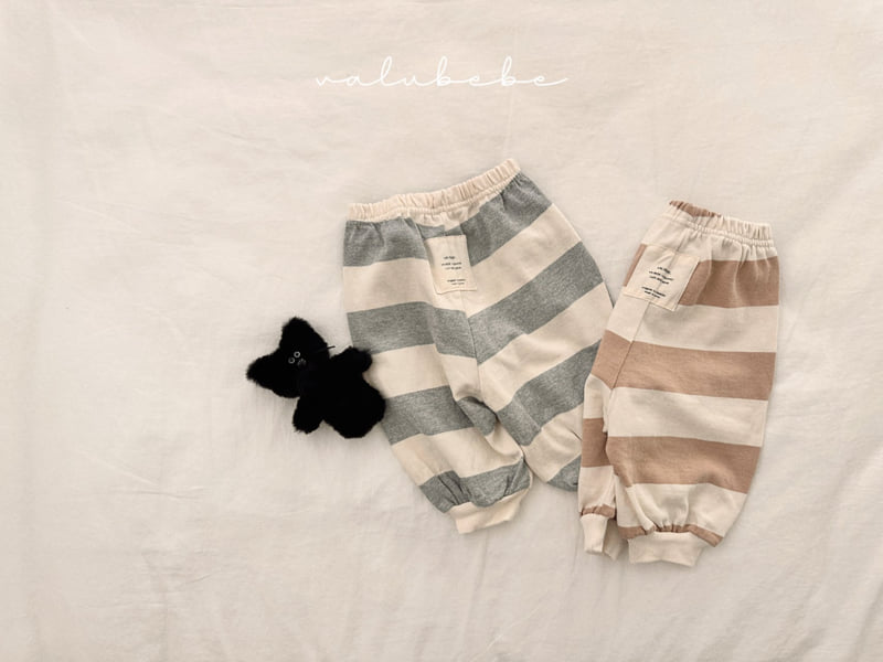 Valu Bebe - Korean Baby Fashion - #babywear - Milk Stripe Jogger Pants (Bebe) - 10