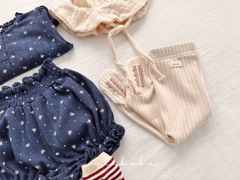 Valu Bebe - Korean Baby Fashion - #babywear - Valu Ribbed Footed Leggings (Bebe) - 7