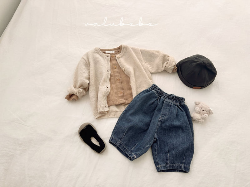 Valu Bebe - Korean Baby Fashion - #onlinebabyboutique - Two-Way Henley Neck Shirt (Bebe) - 3