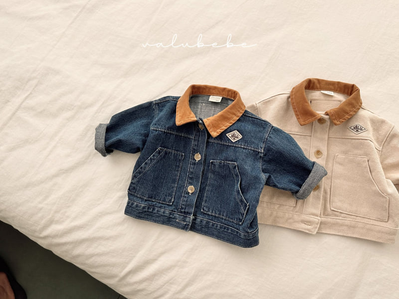Valu Bebe - Korean Baby Fashion - #onlinebabyboutique - Point Collar Jacket (Bebe)