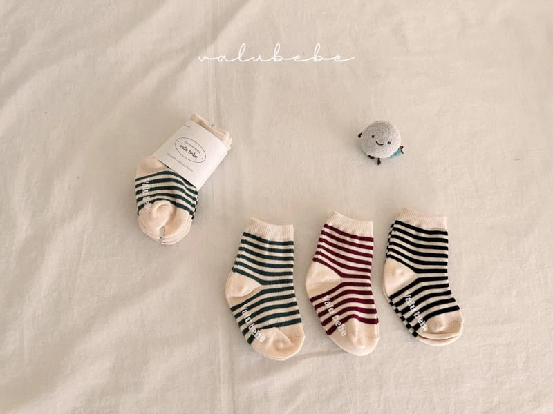 Valu Bebe - Korean Baby Fashion - #onlinebabyboutique - ST Rib Socks (Bebe)