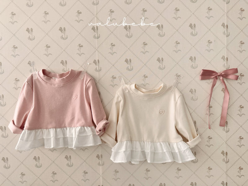 Valu Bebe - Korean Baby Fashion - #onlinebabyboutique - Shirring Layered Tee (Bebe) - 7