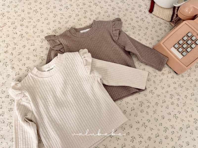 Valu Bebe - Korean Baby Fashion - #onlinebabyshop - Frill Wing Tee (Bebe) - 11