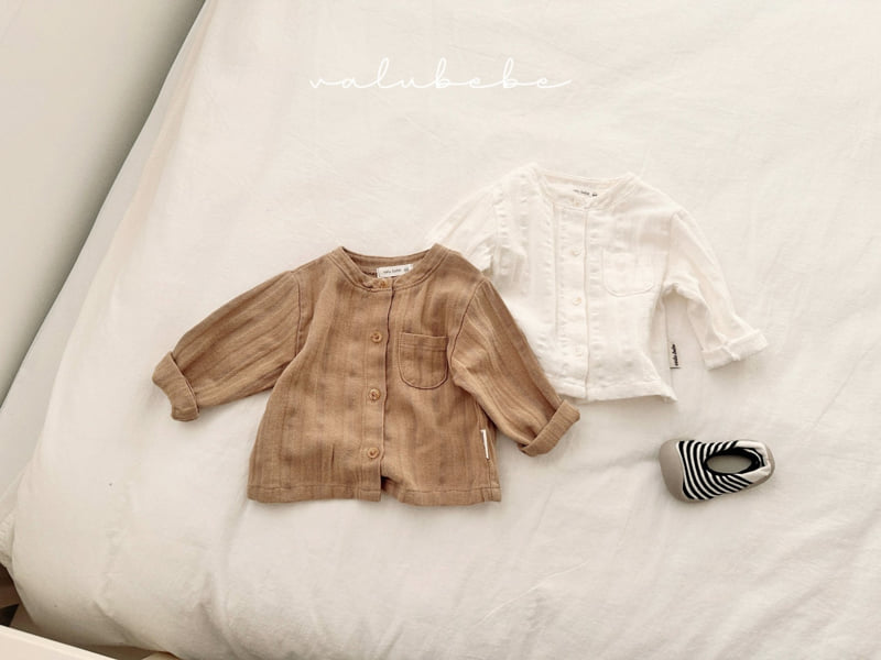 Valu Bebe - Korean Baby Fashion - #onlinebabyboutique - Two-Way Henley Neck Shirt (Bebe) - 4