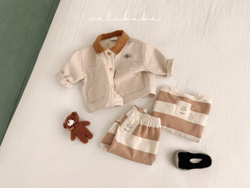 Valu Bebe - Korean Baby Fashion - #onlinebabyshop - Point Collar Jacket (Bebe) - 2