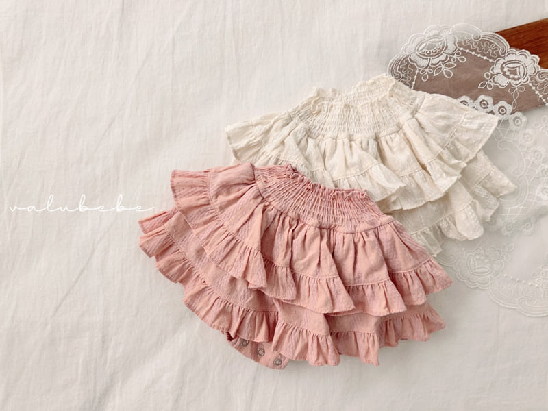 Valu Bebe - Korean Baby Fashion - #smilingbaby - Smocked Layered Skirt Bloomer (Bebe) - 7