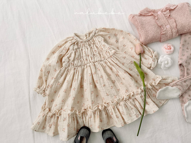 Valu Bebe - Korean Baby Fashion - #smilingbaby - Saffron Flower One-piece (Bebe) - 11