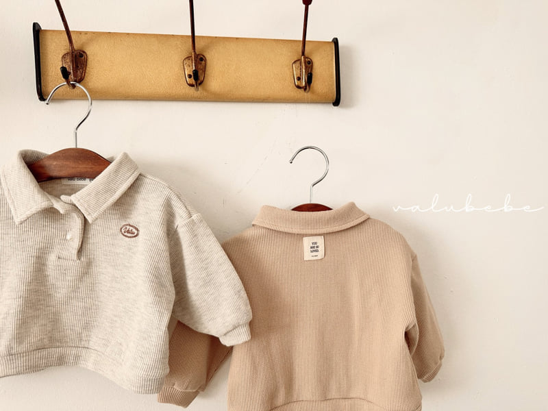 Valu Bebe - Korean Children Fashion - #childofig - Waffle Collar Tee (Kids) - 9