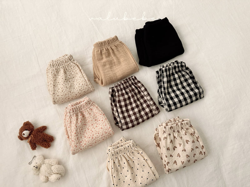 Valu Bebe - Korean Children Fashion - #childrensboutique - Autumn Embossed Pants 25 (Kids) - 11