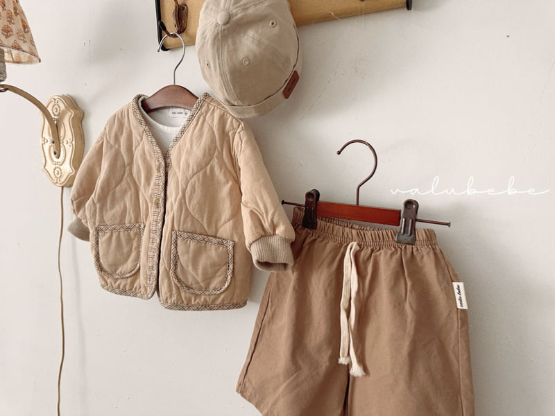 Valu Bebe - Korean Children Fashion - #kidsshorts - Color Point Quilted Jacket (Kids) - 10