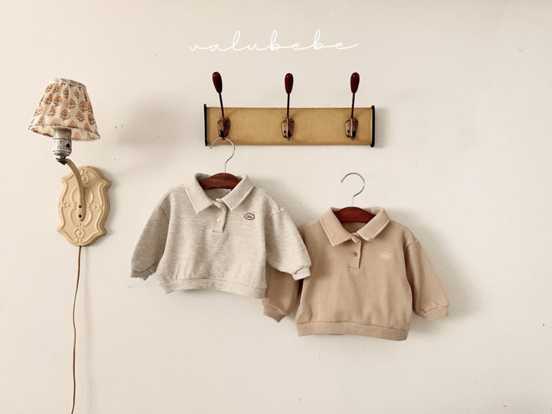 Valu Bebe - Korean Children Fashion - #kidsstore - Waffle Collar Tee (Kids)