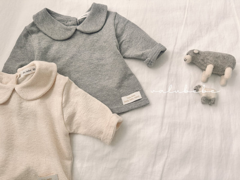 Valu Bebe - Korean Children Fashion - #kidsstore - Round Collar Tee (Kids) - 7