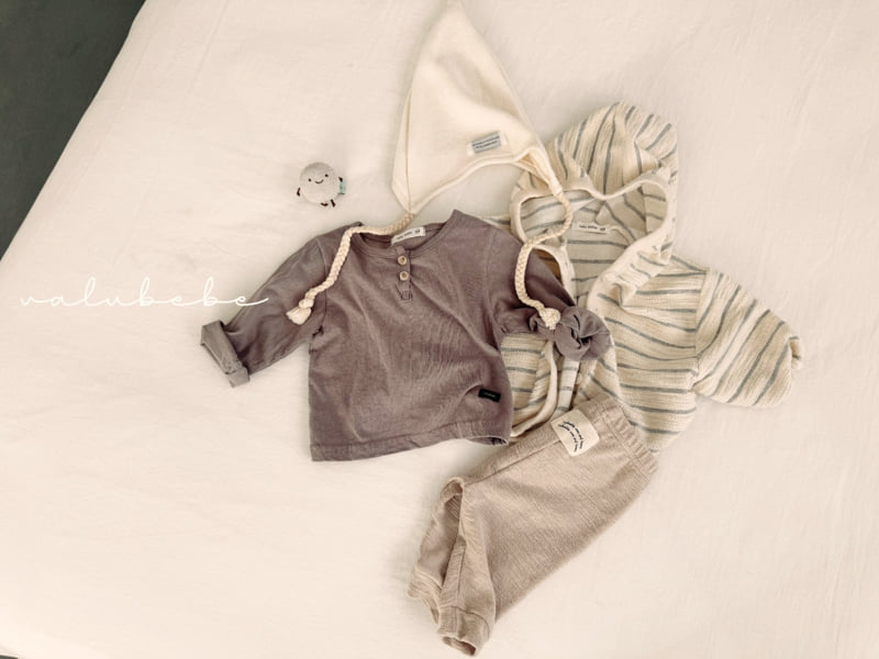 Valu Bebe - Korean Children Fashion - #kidzfashiontrend - Har Two-Button Tee (Kids) - 3