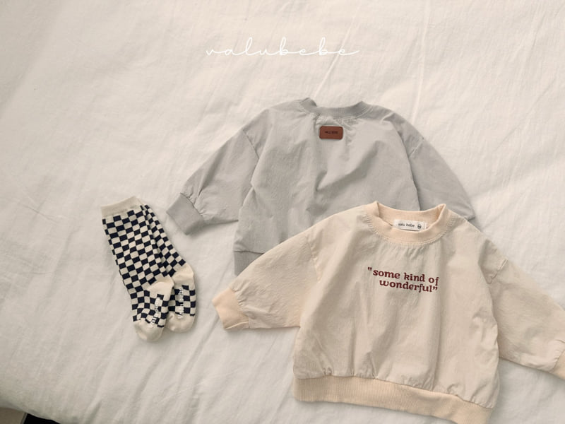 Valu Bebe - Korean Children Fashion - #kidzfashiontrend - Lettering Crisp Sweatshirt (Kids)