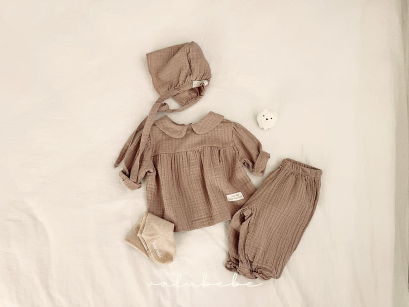Valu Bebe - Korean Children Fashion - #littlefashionista - Natural Round Blouse (Kids) - 9