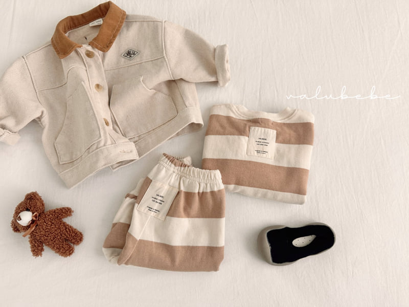 Valu Bebe - Korean Children Fashion - #magicofchildhood - Milk Stripe Sweatshirt (Kids) - 7