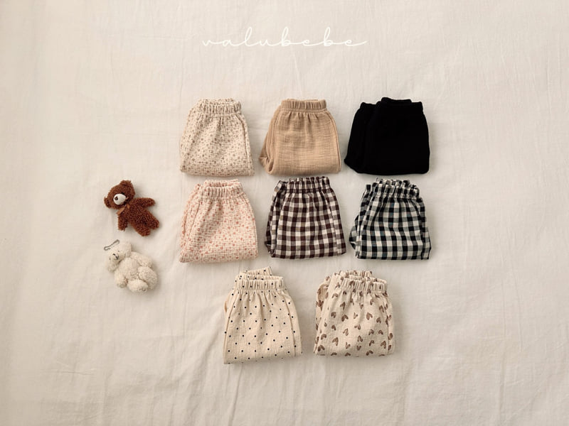 Valu Bebe - Korean Children Fashion - #todddlerfashion - Autumn Embossed Pants 25 (Kids) - 7