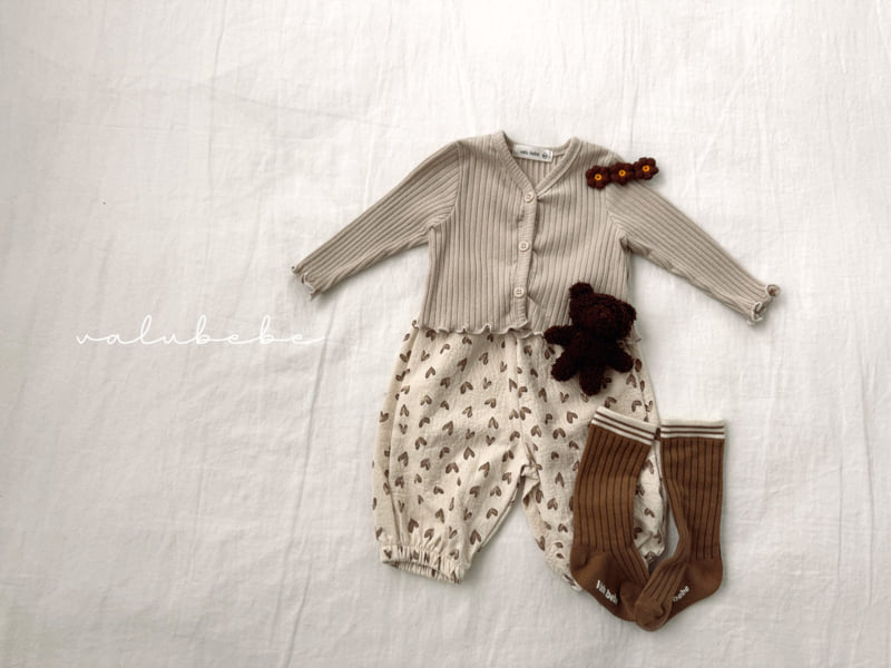Valu Bebe - Korean Children Fashion - #toddlerclothing - Autumn Embossed Pants 25 (Kids) - 8