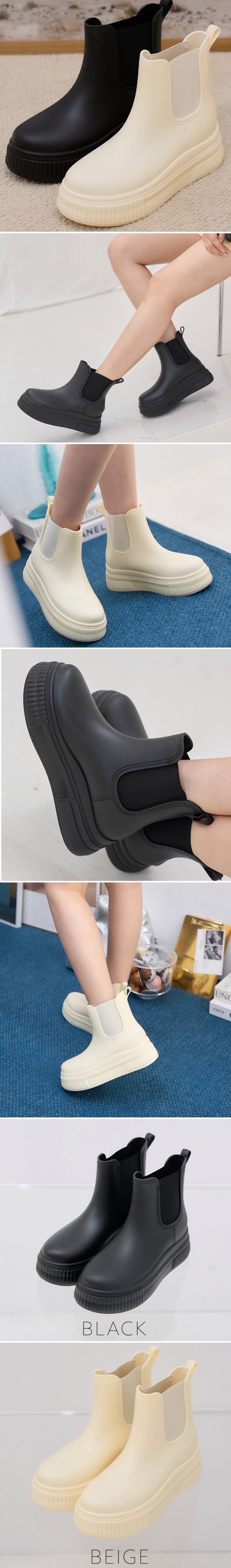 Woori Doori - Korean Women Fashion - #momslook - CO Chelsea Platform Boots