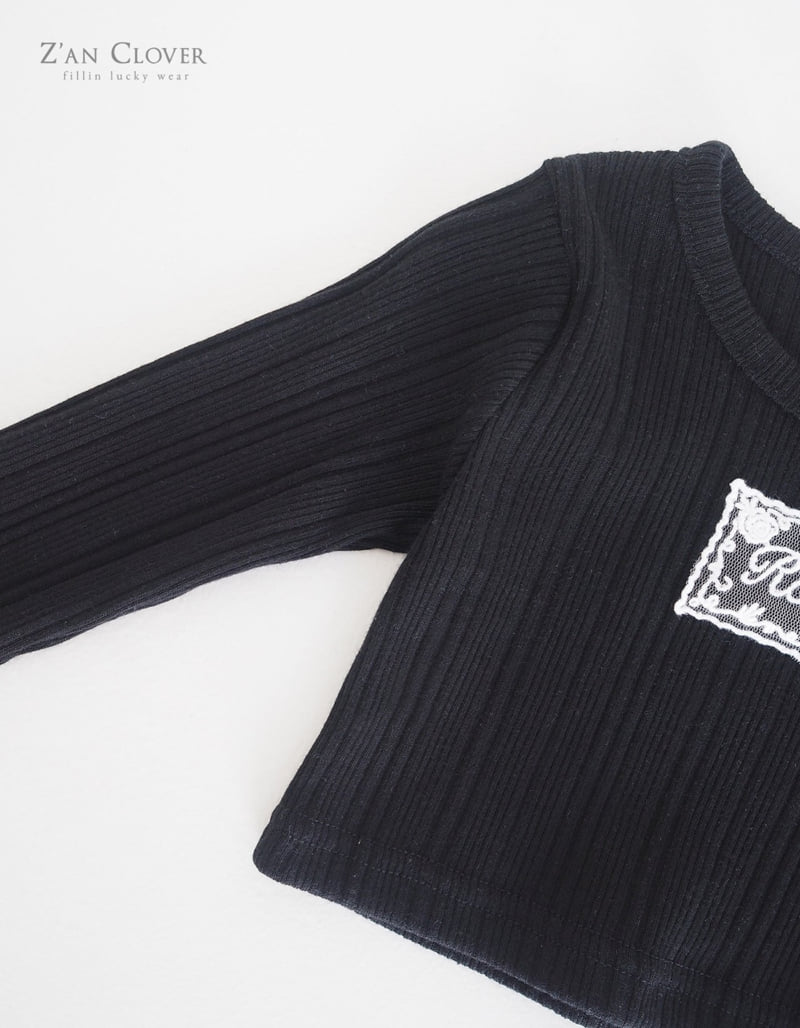 Zan Clover - Korean Children Fashion - #Kfashion4kids - Ribbed Rose Tee - 11