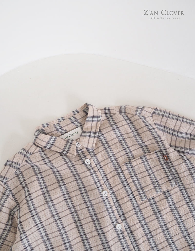 Zan Clover - Korean Children Fashion - #Kfashion4kids - Change Check Shirt - 6
