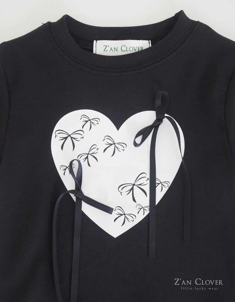 Zan Clover - Korean Children Fashion - #childofig - Heart Ribbon Tee - 11