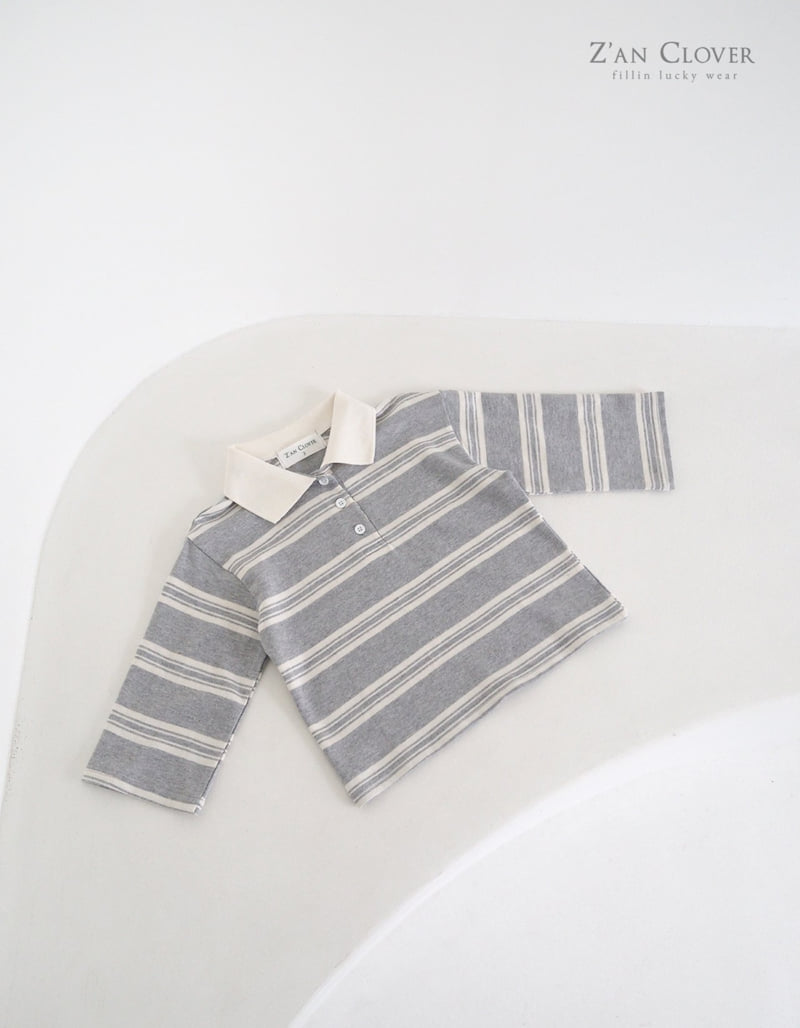 Zan Clover - Korean Children Fashion - #childofig - ST Collar Tee - 5