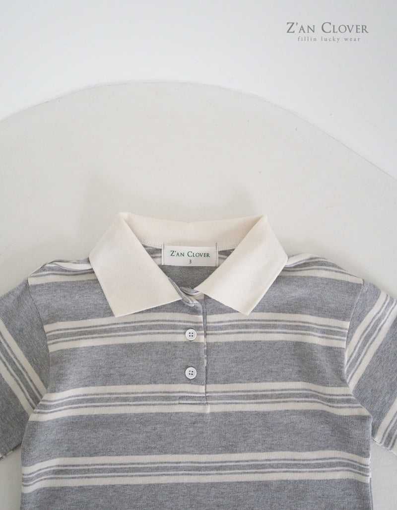 Zan Clover - Korean Children Fashion - #childofig - ST Collar Tee - 6