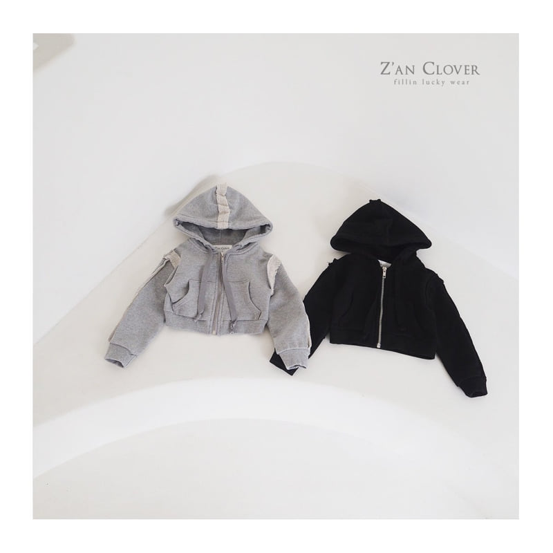 Zan Clover - Korean Children Fashion - #childofig - Cutting Hood Zip-Up