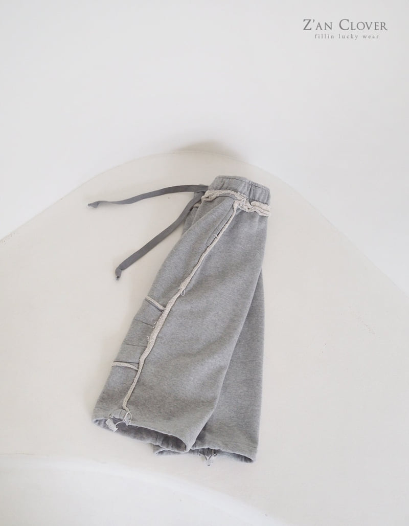 Zan Clover - Korean Children Fashion - #childofig - Oversize Cutting Training Pants - 8