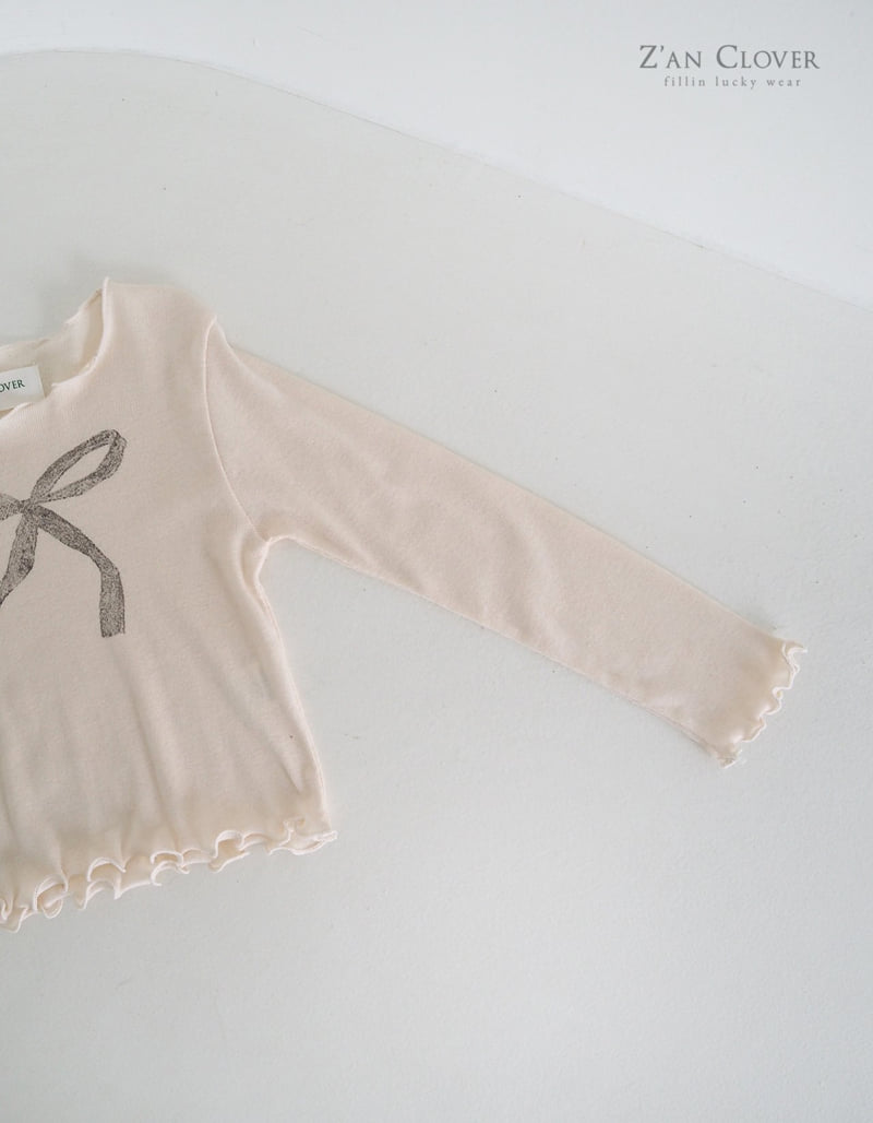 Zan Clover - Korean Children Fashion - #childofig - Sketch Ribbon Tee - 7