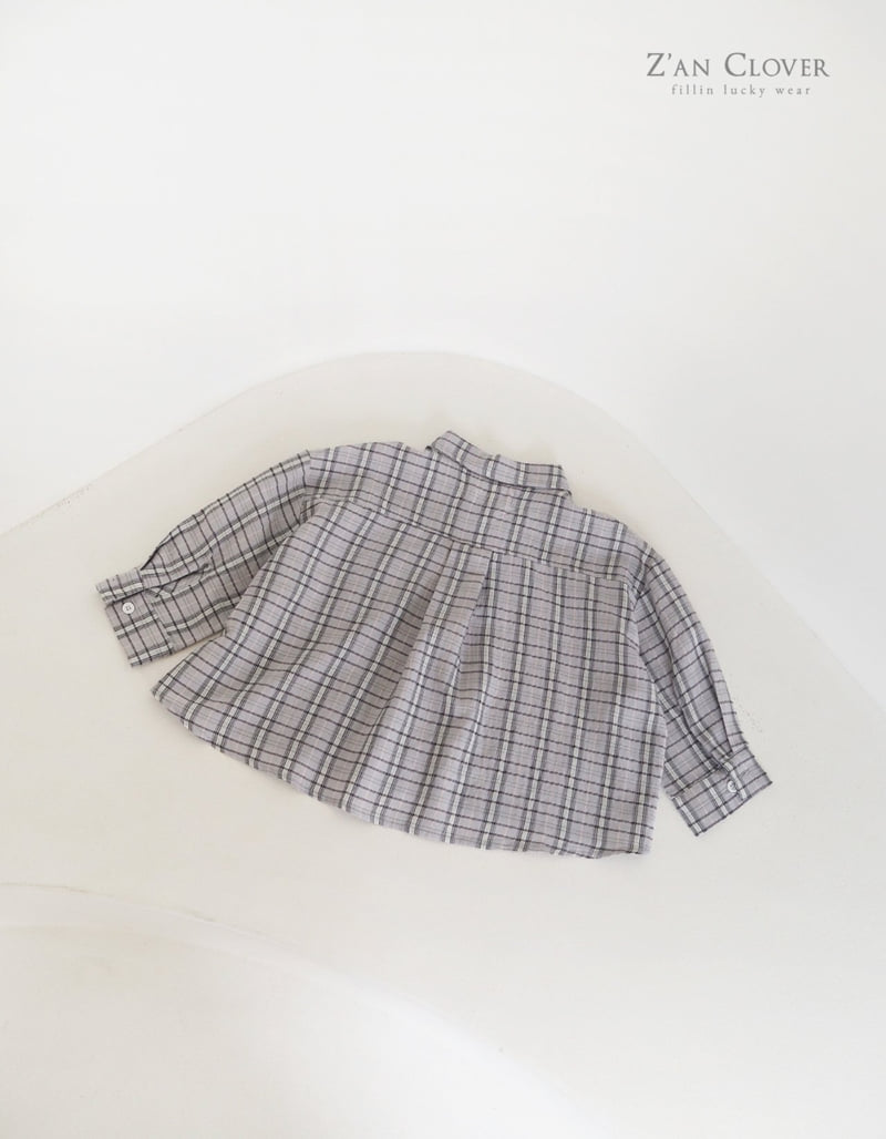Zan Clover - Korean Children Fashion - #childofig - Change Check Shirt - 11
