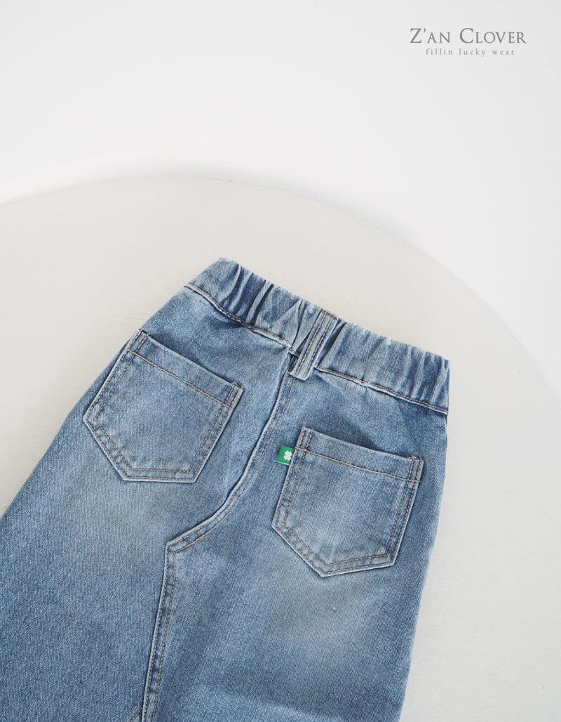 Zan Clover - Korean Children Fashion - #childofig - Denim Long Skirt - 8