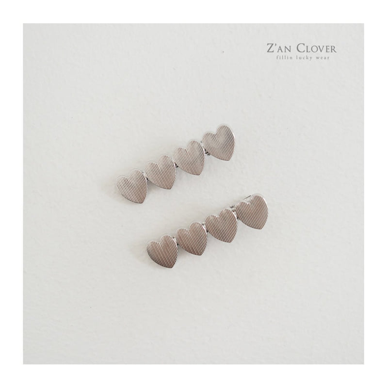 Zan Clover - Korean Children Fashion - #childofig - Teen Heart Bar Clip