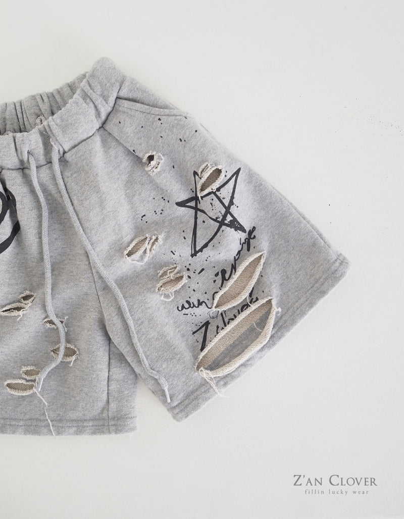 Zan Clover - Korean Children Fashion - #childrensboutique - Vintage Terry Bermuda - 7