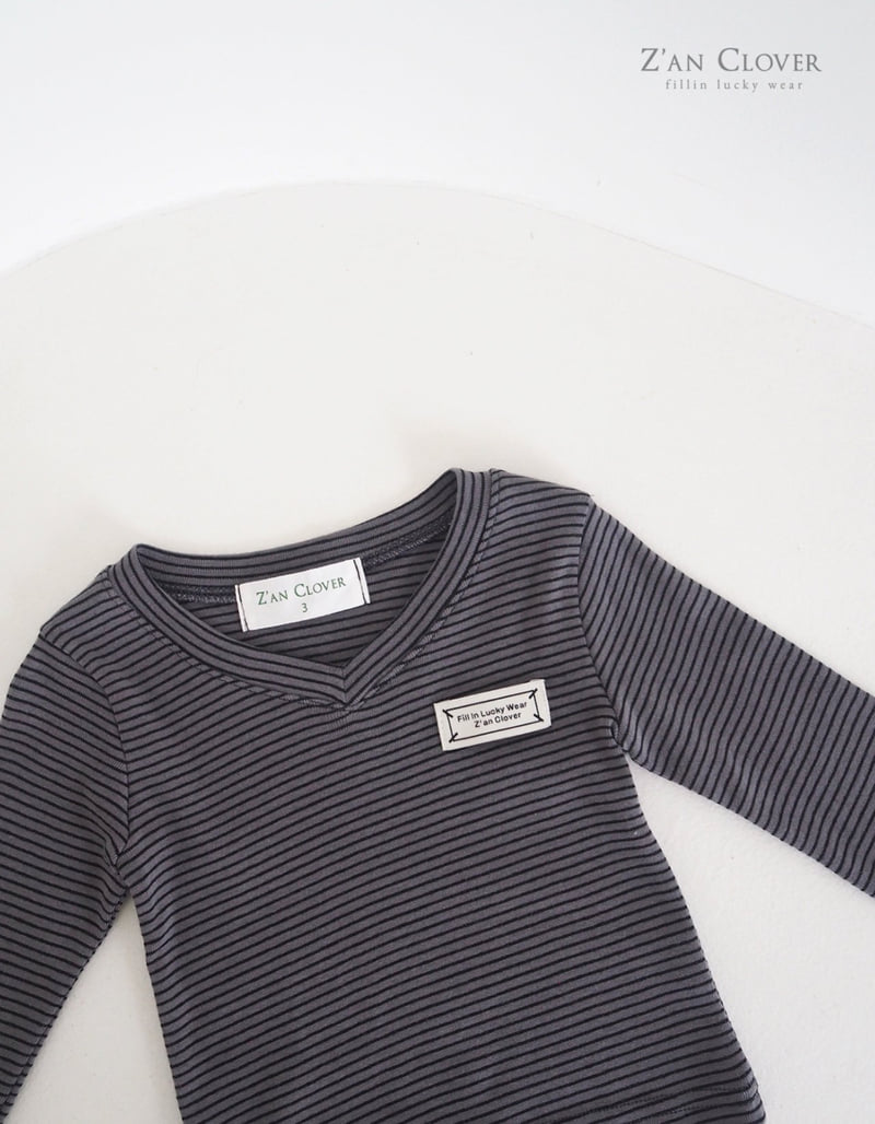 Zan Clover - Korean Children Fashion - #childrensboutique - Basic Stripe Tee - 6