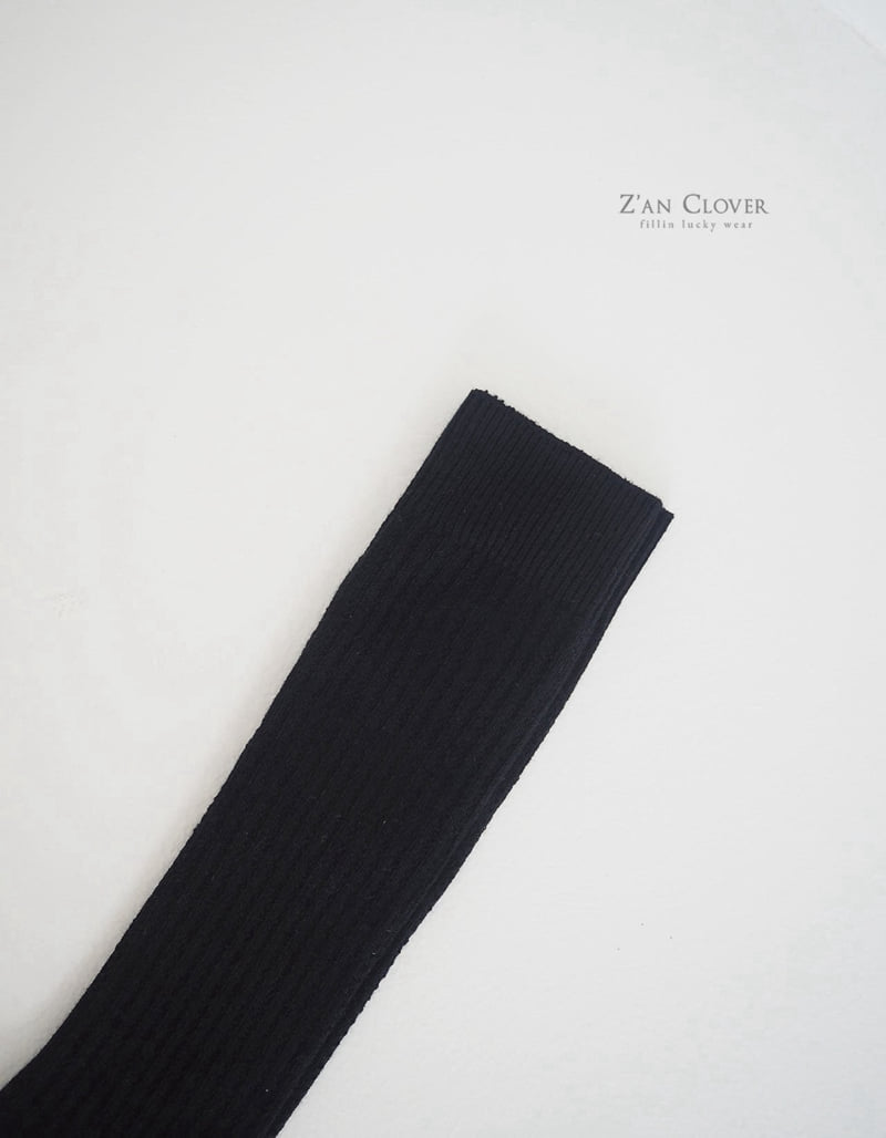 Zan Clover - Korean Children Fashion - #childrensboutique - Plain Overknee Socks - 10