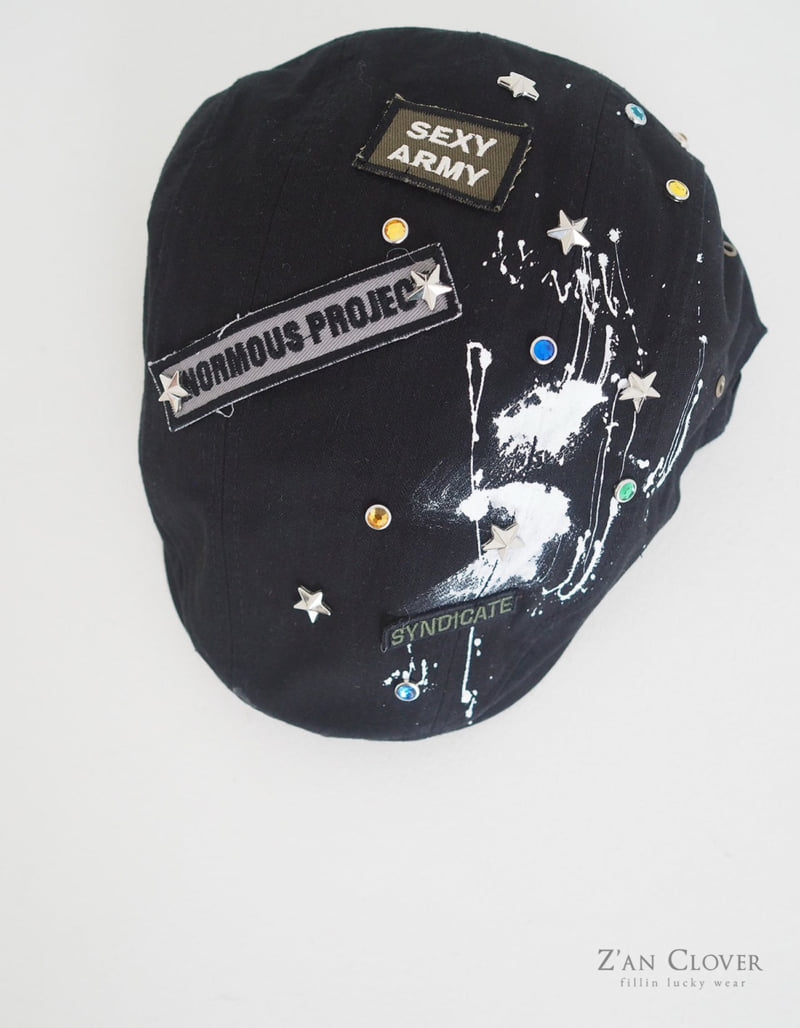 Zan Clover - Korean Children Fashion - #childrensboutique - Graffiti Hunting Cap - 7