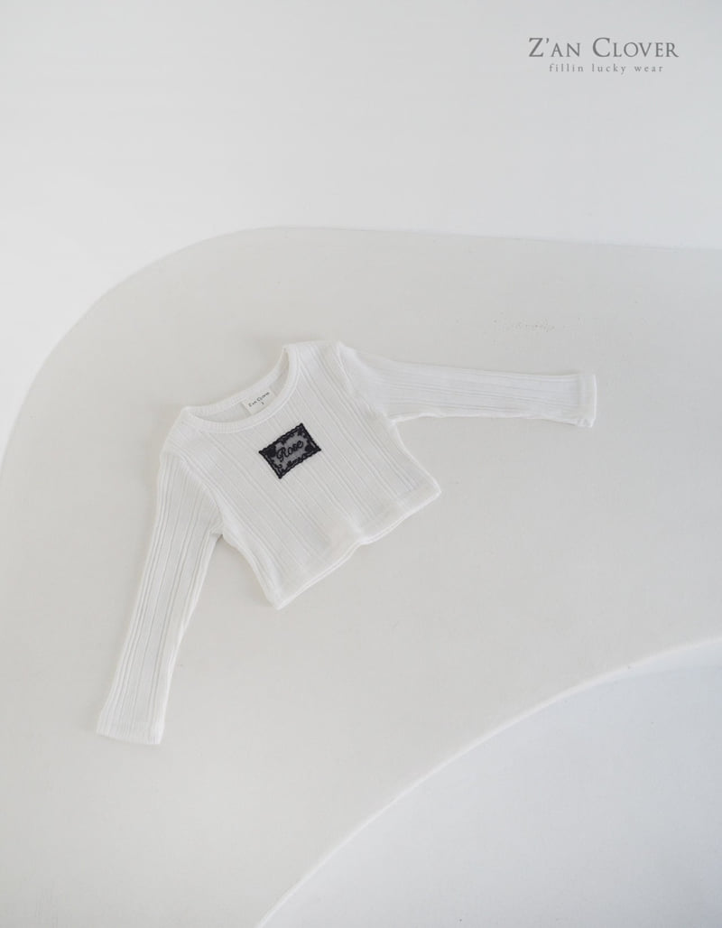 Zan Clover - Korean Children Fashion - #designkidswear - Ribbed Rose Tee - 5
