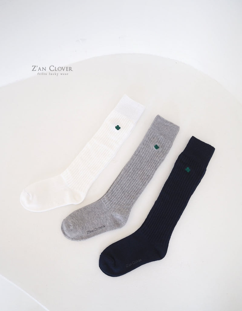 Zan Clover - Korean Children Fashion - #designkidswear - Clover Overknee Socks - 5