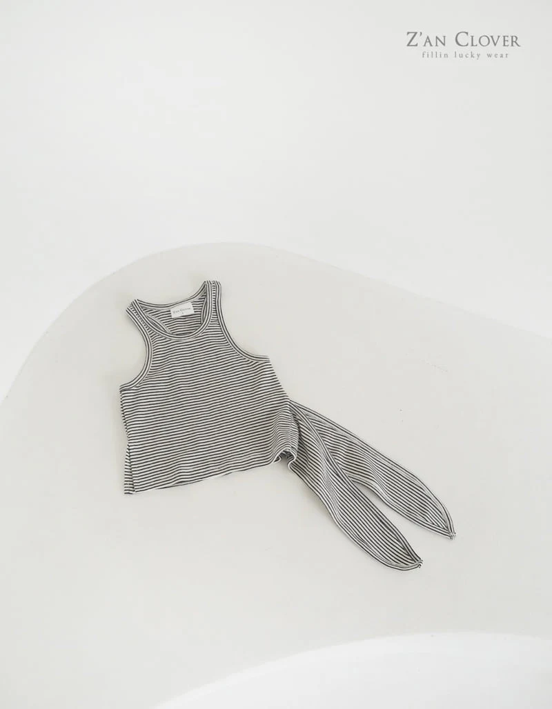 Zan Clover - Korean Children Fashion - #discoveringself - Unbalance Tie Sleeveless - 10