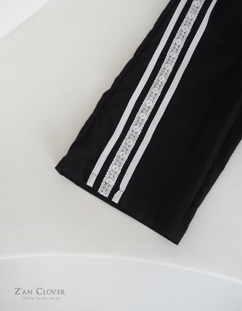 Zan Clover - Korean Children Fashion - #discoveringself - Lace Track Pants - 7