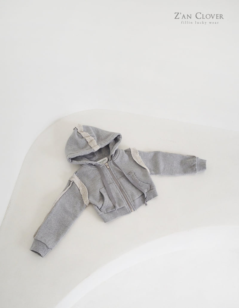 Zan Clover - Korean Children Fashion - #discoveringself - Cutting Hood Zip-Up - 5